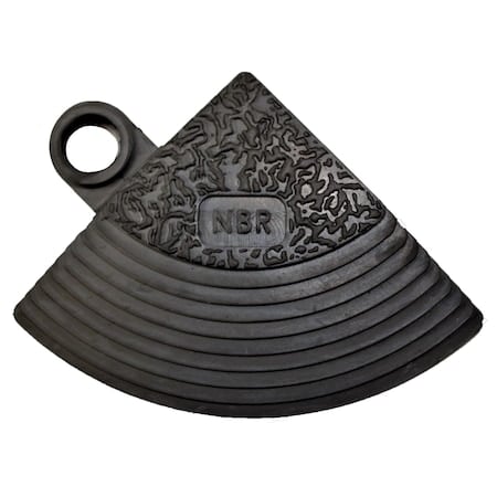 Antifatigue Mat, 3 in L x 4 in W, 5/8 in Thickness, Nitrile Rubber, Black MPN:578.CORNERNBRBK-CS4