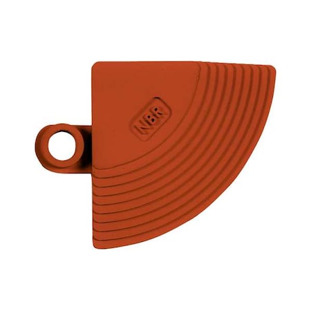 Mat Corner, Rubber, 3 in W x 5/8 in Thick, 4 PK MPN:582.CornerTC-CS4