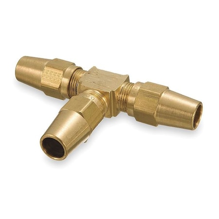 Tee, Brass, Comp3/8