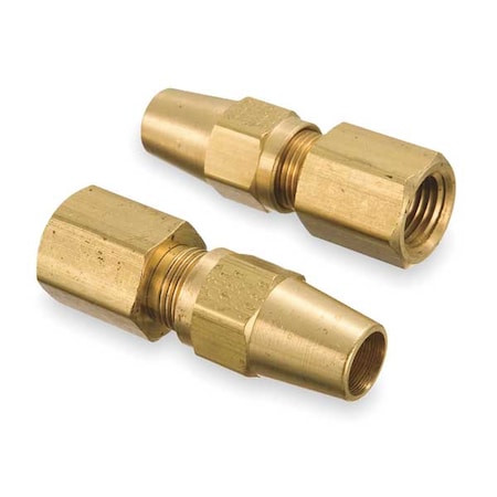 Strt, Brass, Comp. 3/8 in, MNPTF 1/2 in MPN:1366X6X6