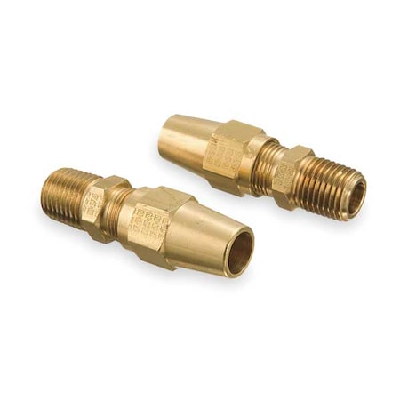 Strt, Brass, Comp. 3/8 in, MNPTF 1/8 in MPN:1368X6