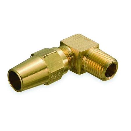 Elbow, Brass, Comp. 3/8 in, NPTF 1/4 in MPN:1369X6