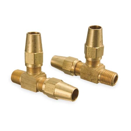 Tee, Brass, Comp3/8