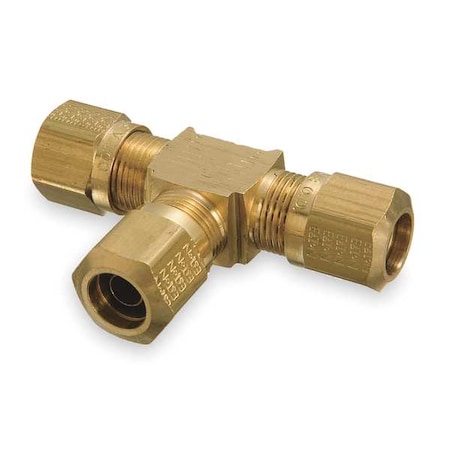 Tee, Brass, Comp3/8