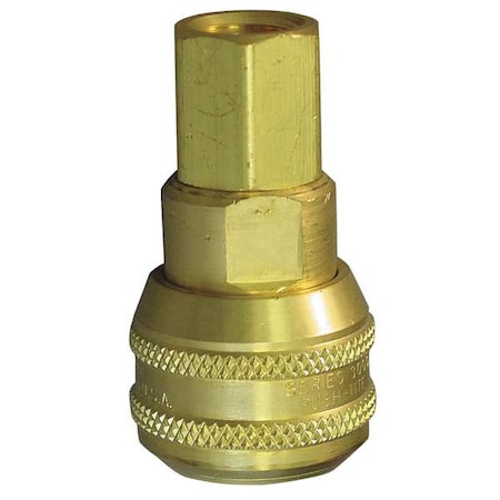 Coupler Body, (F)NPT, 1/2, Brass MPN:5200