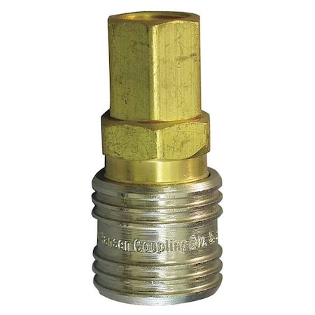 Coupler Body, (F)NPT, 1/2, Brass MPN:540