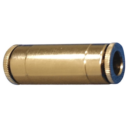 Straight Tube Fitting, Brass, 3/8