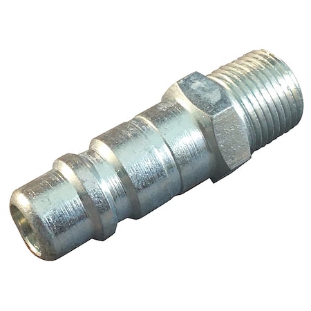 Hydraulic Quick Connect Hose Coupling, Steel Body, Push-to-Connect Lock, 3/8