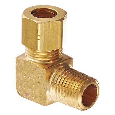 Elbow, Brass, Comp. 3/8 in, Comp. 7/8 in MPN:69X6