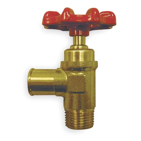 Drain Cock, Brass, MNPT x Hose, 3/8 In MPN:1422