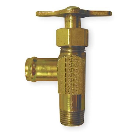 Drain Cock, Steel, MNPT x Hose, 3/8 In MPN:211280A