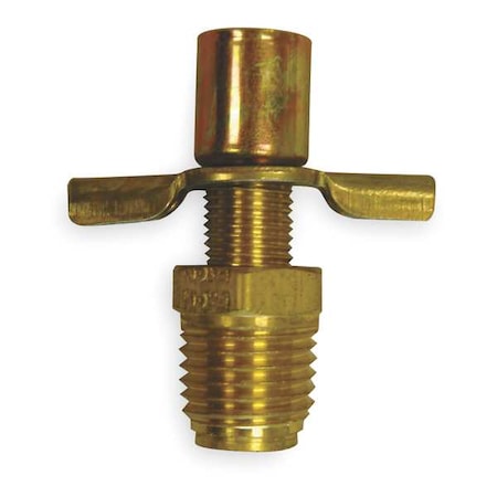 Drain Cock, Brass, MNPT, 1/4 In MPN:6788