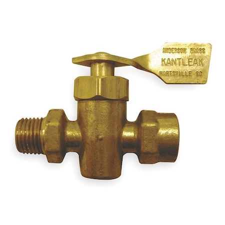 Marine Ground Plug Valve, 1/4 In, Brass MPN:6828