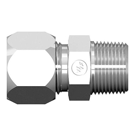 Strt, Steel, Comp. 1/8 in, MNPT 1/8 in MPN:7205X02X04