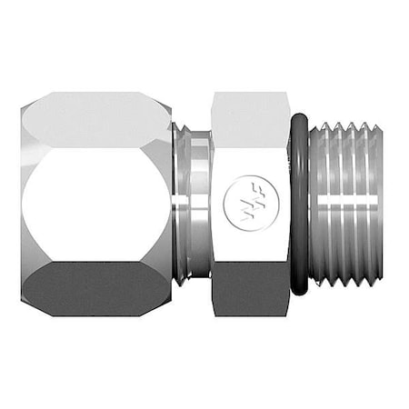 Strt, Steel, Comp. 1/4 in, ORB 9/16 in MPN:7315X04X04