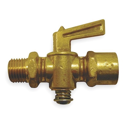 Truck Ground Plug Valve, 1/4 In, Brass MPN:W20332