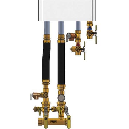 Boiler Inst Kit, 1in, 1inFIP, Dbl Ball Drin MPN:4FK5-CH