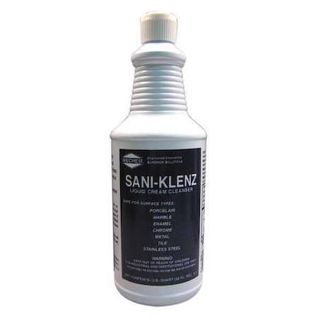 Sani Klenz Liquid Cleanser, Tub, Mint, 12 PK MPN:D550Q