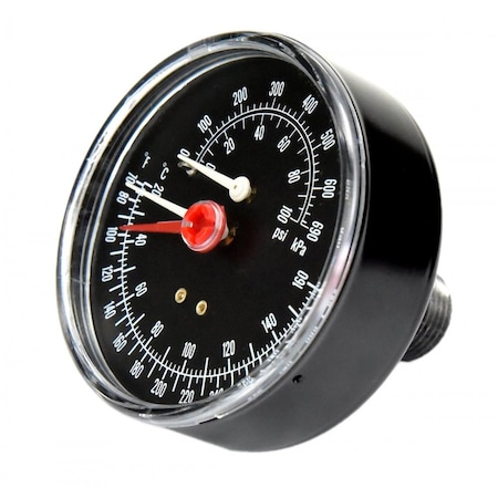 Pressure/Temp Gauge, 60, 2-1/2