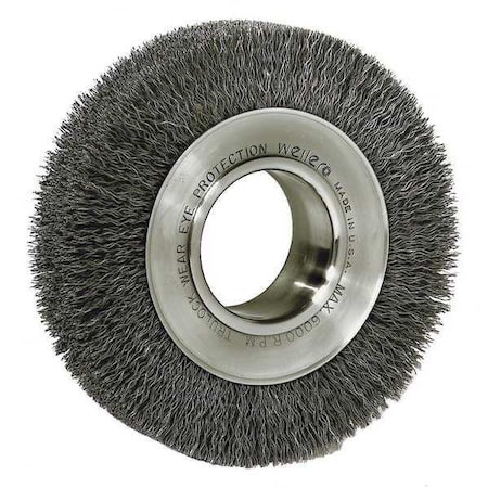 Crimped Wire Wheel, 7 Dia, .014 Wire, 2Ah MPN:03100