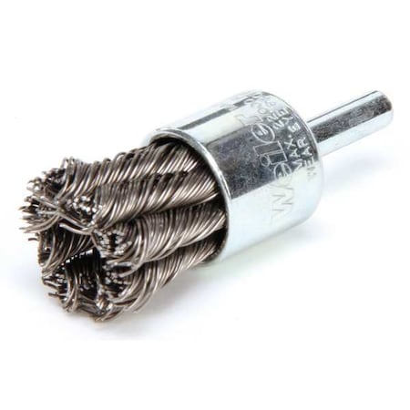 Knot Wire End Wire Brush, Steel, 3/4