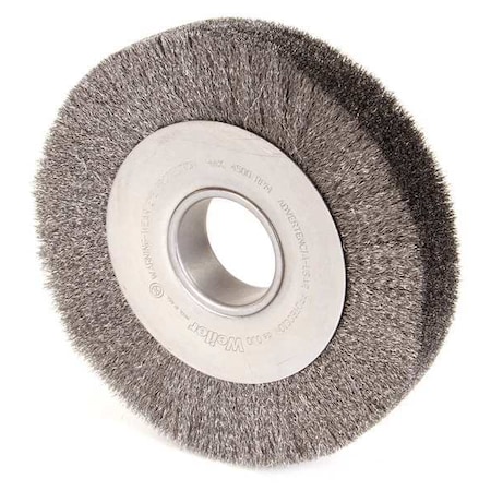 Crimped Wire Wheel Wire Brush, Arbor, 8
