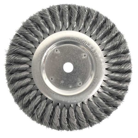 Twist Wire Wheel Wire Brush, Arbor, 8