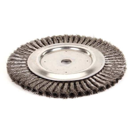 Twist Wire Wheel Wire Brush, Arbor, 10