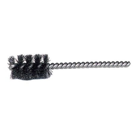 Single Spiral Tube Wire Brush, Steel, 3/8