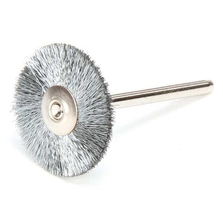 Miniature Wheel Brush, Crimped Wire, 1