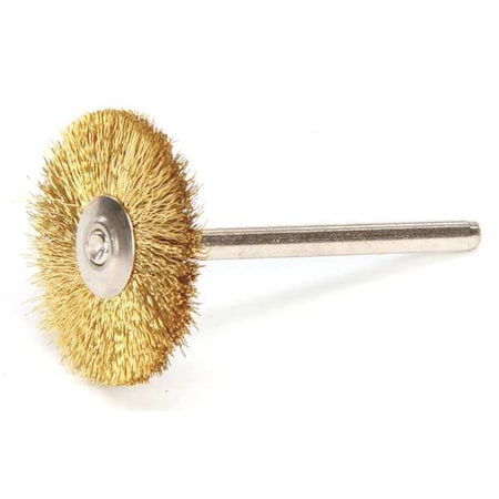Miniature Wheel Brush, Crimped Wire, 1