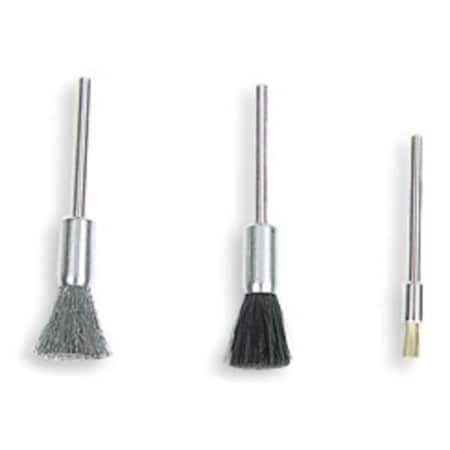 Miniature End Brush, Crimped Wire, 3/16