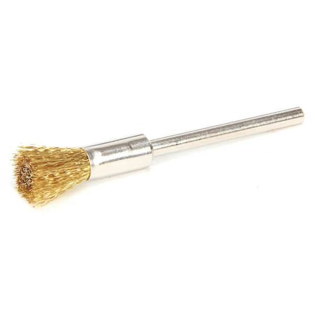 Miniature End Brush, Crimped Wire, 1/4