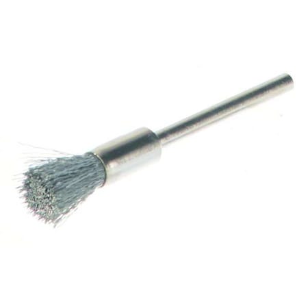 Miniature End Brush, Crimped Wire, 1/4