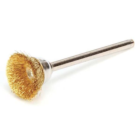 Miniature Cup Brush, Crimped Wire, 5/8
