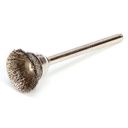 Miniature Cup Brush, Crimped Wire, 5/8