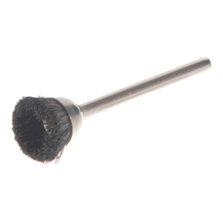 Miniature Cup Brush, Crimped Wire, 9/16
