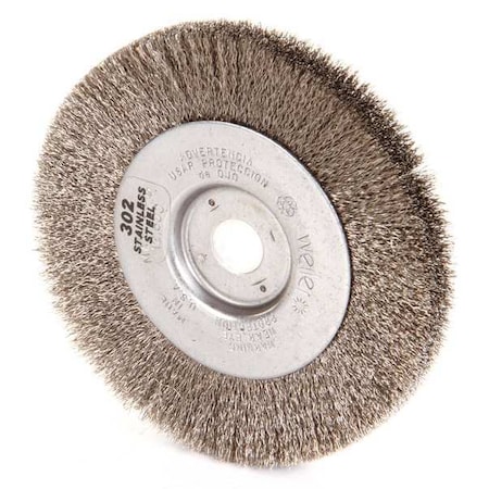 Crimped Wire Wheel Wire Brush, Threaded Arbor MPN:93002