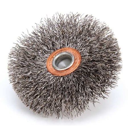 Crimped Wire Wheel Wire Brush, Stem, 3