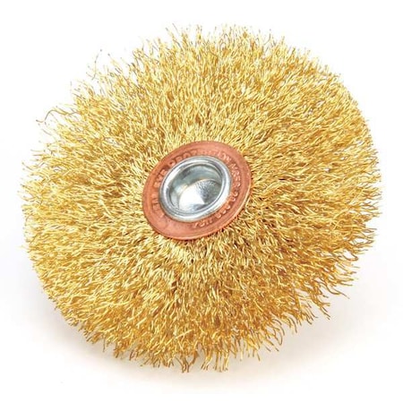 Crimped Wire Wheel Wire Brush, Stem, 3