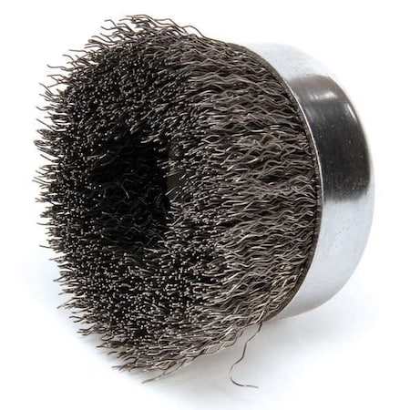 Crimped Wire Cup Wire Brush, Arbor, 4