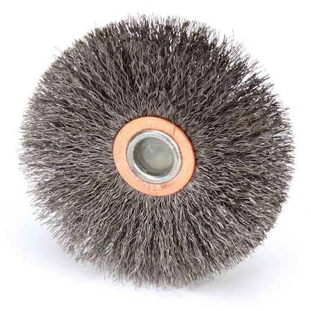 Crimped Wire Wheel Wire Brush, Stem, 3