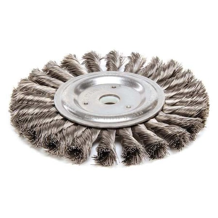 Twist Wire Wheel Wire Brush, Arbor, 6