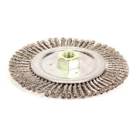 Twist Wire Wheel Wire Brush, Threaded Arbor MPN:93448