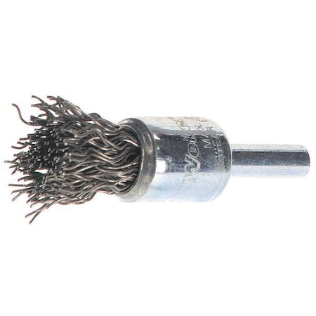 Crimped Wire End Wire Brush, Carbon Steel MPN:93452