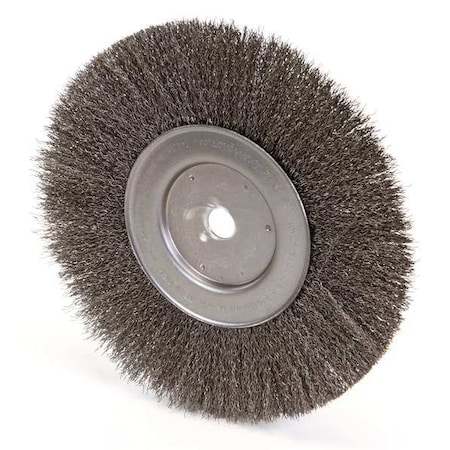 Crimped Wire Wheel Wire Brush, Arbor, 10
