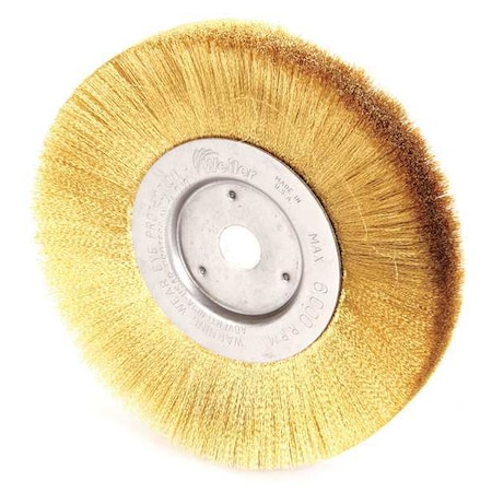Crimped Wire Wheel Wire Brush, Arbor, 6