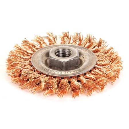 Twist Wire Wheel Wire Brush, Threaded Arbor MPN:93808