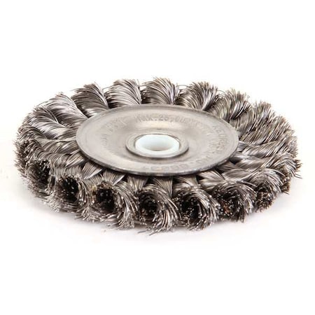 Twist Wire Wheel Wire Brush, Threaded Arbor MPN:94009