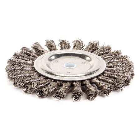 Twist Wire Wheel Wire Brush, Arbor, 6